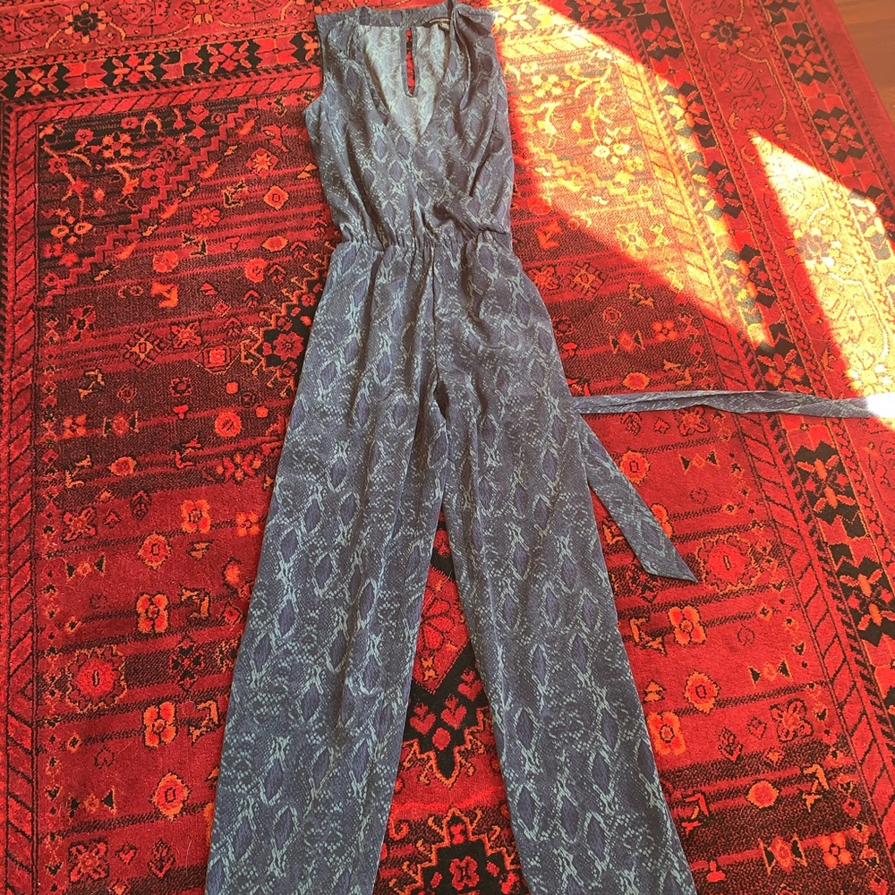 Mint condition Banana Republic jumpsuit, blue.